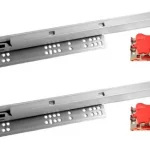 Corredera Montaje Inferior Cierre Suave Con Brackets De 50cm