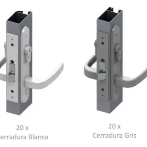 Combo 40 Cerraduras Puerta Perfil Aluminio Modelo 55 Soprano